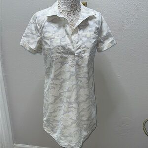 Vineyard Vines Cream Camo Mini Dress